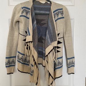 Fringe Knit Cardigan
